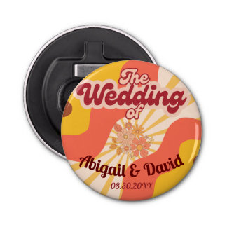 Retro Vibes Vintage Wedding Flaschenöffner