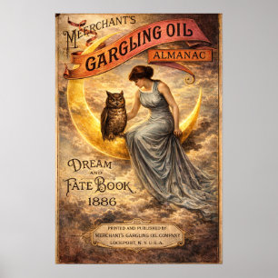 Retro-Victorianische-Art-Nouveau-Almanach-Cover Poster