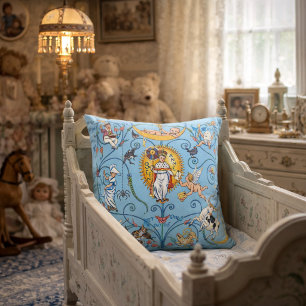 Retro-Victorianische Kinderreime von Walter Crane Kissen