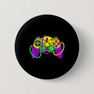 Retro Video Game Controller Hat Mardi Gras Gaming Button