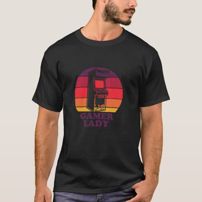 Retro Video Game Kabinett Gamer Arcade Festung Bik T-Shirt (Vorderseite)