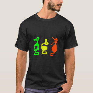 Retro-Videospiel 8-Bit-Abenteuer-Drache T-Shirt