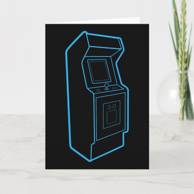 Retro-Videospiel-Arcade-Automate  Karte (Vorderseite)