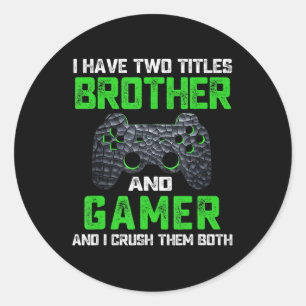 Retro-Videospiele Lustiges Gamer-Gaming-Geschenk J Runder Aufkleber