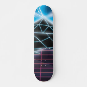 Retro-Videospielgrafik aus den 1980er Jahren Skateboard