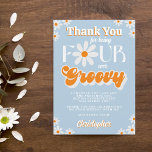 Retro Vier Jungen Groovy Jungs 4. Geburtstag Dankeskarte<br><div class="desc">Dankeschön im Stil mit diesen trendigen 4. Geburtstag danke Ihnen Karten. Die Vorlagenformulierung ist einfach zu personalisieren und Ihre Familie und Freunde werden begeistert sein,  wenn sie diese fantastischen Dankesworte erhalten.</div>