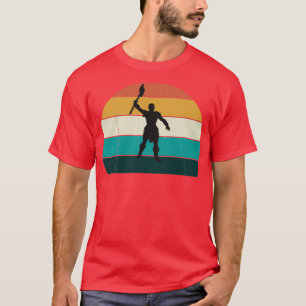 Retro Viking Barbarian Ax Fighter Battle Warrior T-Shirt
