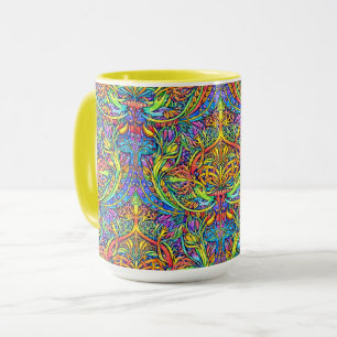 Retro-viktorianischer Art Nouveau-Ornament-Stil Tasse