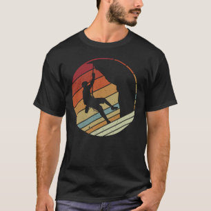 Retro Vinatge Style Sportlermad Klettern T-Shirt