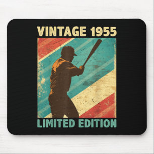 Retro Vintag 1955 Baseball Lover Limited Edition Mousepad