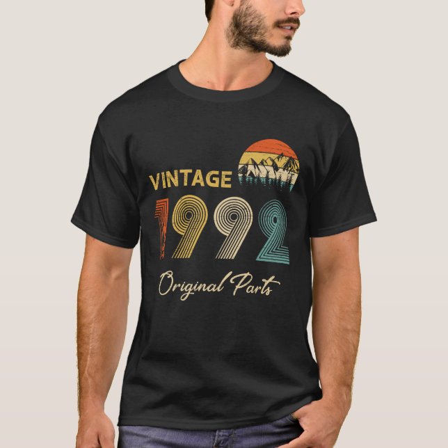 Retro Vintag 1992 Originalteile Geburtstag T-Shirt (Vorderseite)