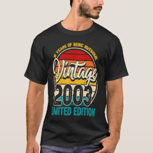 Retro Vintag 2003 18. Geburtstag T-Shirt