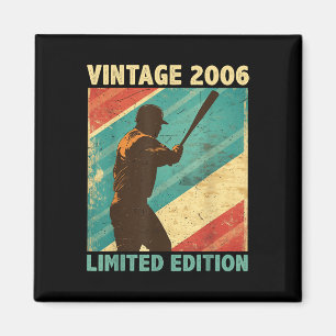 Retro Vintag 2006 Baseball Lover Limited Edition Magnet