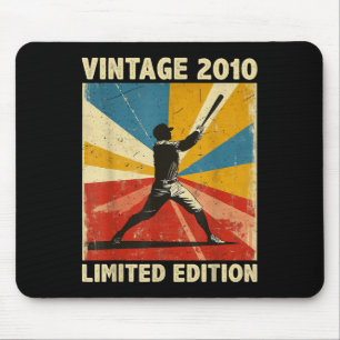 Retro Vintag 2010 Baseball Lover Limited Edition Mousepad