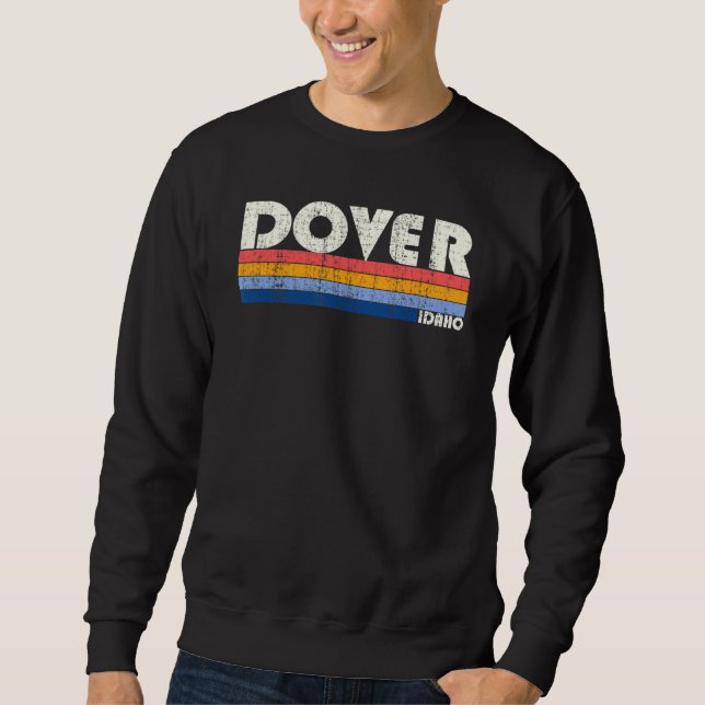 Retro Vintag 70er 80er Style Dover Id Sweatshirt (Vorderseite)