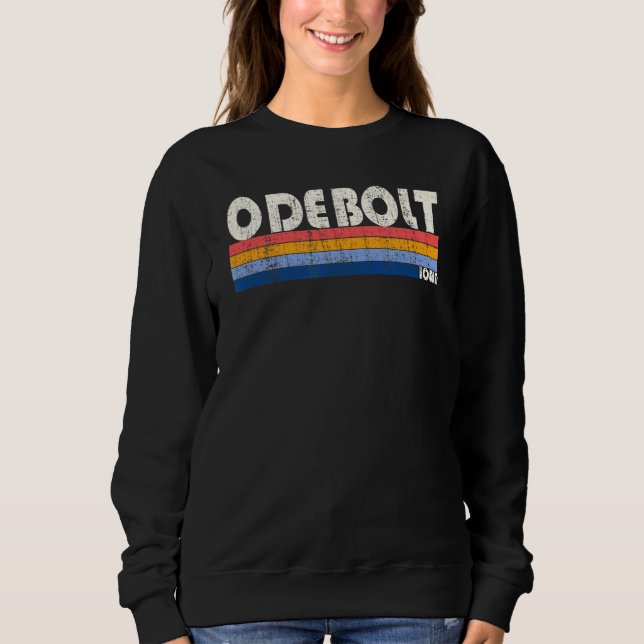 Retro Vintag 70er 80er Style Odebolt Iowa Sweatshirt (Vorderseite)
