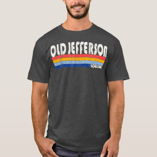 Retro Vintag 70er 80er Style Old Jefferson Louisia T-Shirt