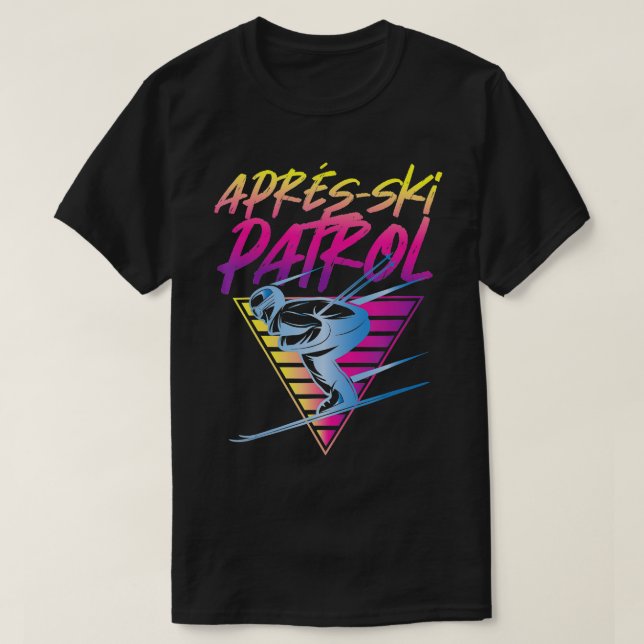 Retro Vintag 80er Apres Ski Patrol T-Shirt (Design vorne)
