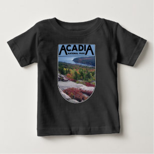 Retro Vintag Acadia Nationalpark Insel Maine Baby T-shirt