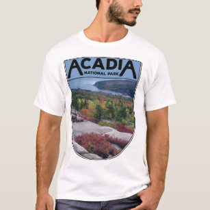 Retro Vintag Acadia Nationalpark Insel Maine T-Shirt