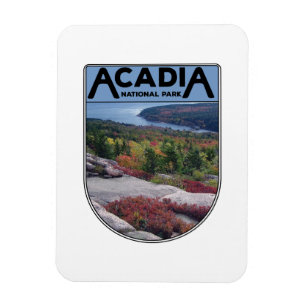 Retro Vintag Acadia Nationalpark Maine Island Magnet