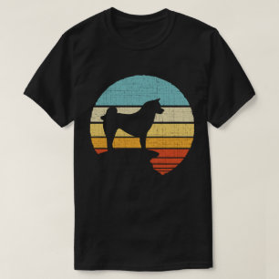 Retro Vintag Akita Dog Welpenbesitzer Lover Mama V T-Shirt