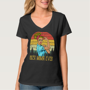 Retro Vintag Best Mima Ever Proud Oma Life Mo T-Shirt