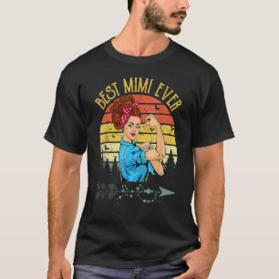Retro Vintag Best Mimi Ever Mimi Muttertag T-Shirt