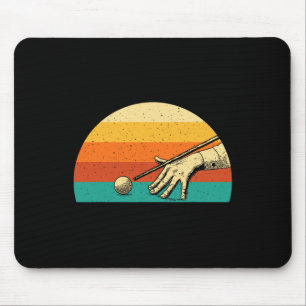Retro Vintag Billard Spiel - 8 ll Pool Player to Mousepad