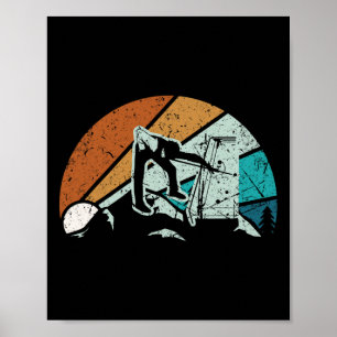 Retro Vintag Billiards Spiel 8 Ll Pool Player Tour Poster