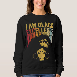 Retro Vintag Black Excellence Afrikanische Stolz G Sweatshirt