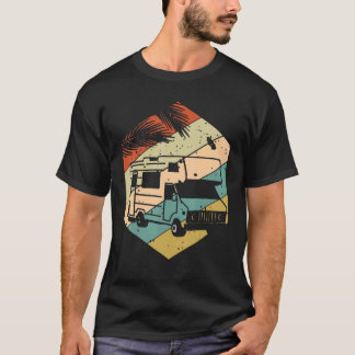 Retro Vintag Camping Van Camper T-Shirt