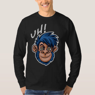 Retro Vintag Chimp Schimpanzee Affenwald T-Shirt