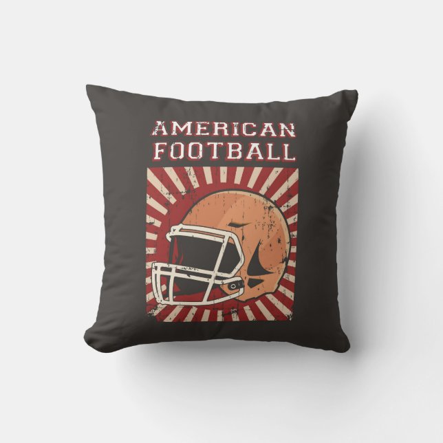 Retro Vintag Classic American Football Kissen (Vorderseite)