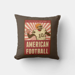Retro Vintag Classic American Football Kissen
