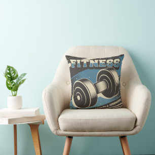 Retro Vintag Classic Blue Fitness Gewicht Kissen