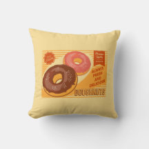 Retro Vintag Classic Grunge Gelber Doughnut