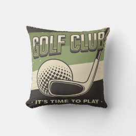Retro Vintag Classic Grunge Golf Club Kissen