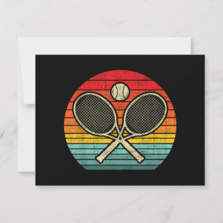 Retro Vintag Crossed Tennis Racket - Sporthafen