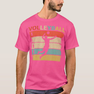 Retro Vintag Daddy Volleyball Dadvaters Day G T-Shirt