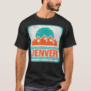 Retro Vintag Denver Colorado Wandern Camping Gesch T-Shirt
