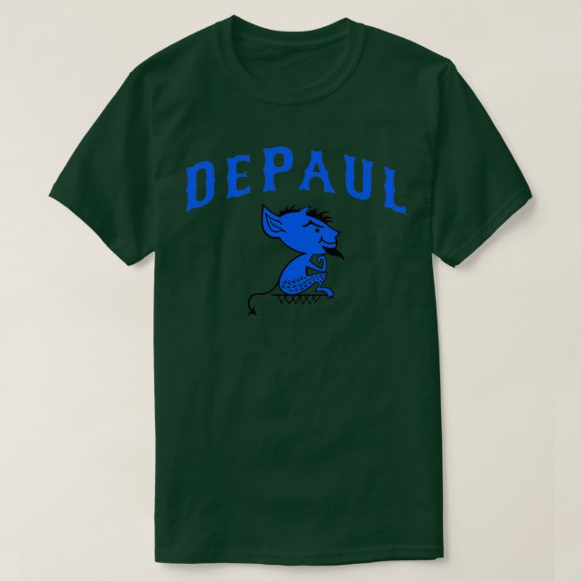 Retro Vintag DePaul Mascot Design T-Shirt (Design vorne)