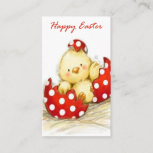 Retro Vintag Easter Chick Holiday hinzufügen Gruß Visitenkarte