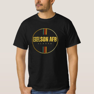 Retro Vintag Eielson AFB Alaska Staat 70er Groovy T-Shirt