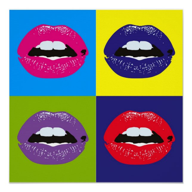 Retro Vintag Elegante Hipster Pop Poster (Vorderseite)