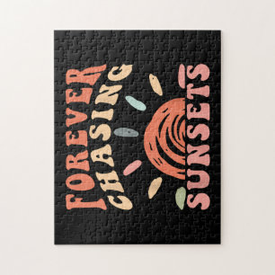 Retro Vintag Forever Jagen Sunsets Sommerferien