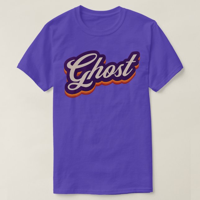 Retro Vintag Ghost T-Shirt (Design vorne)