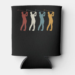 Retro Vintag Golfer Dosenkühler