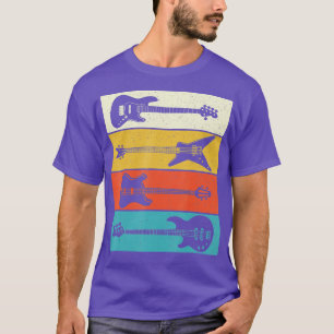 Retro Vintag Guitars Bass Gitarre Lover Bas T-Shirt