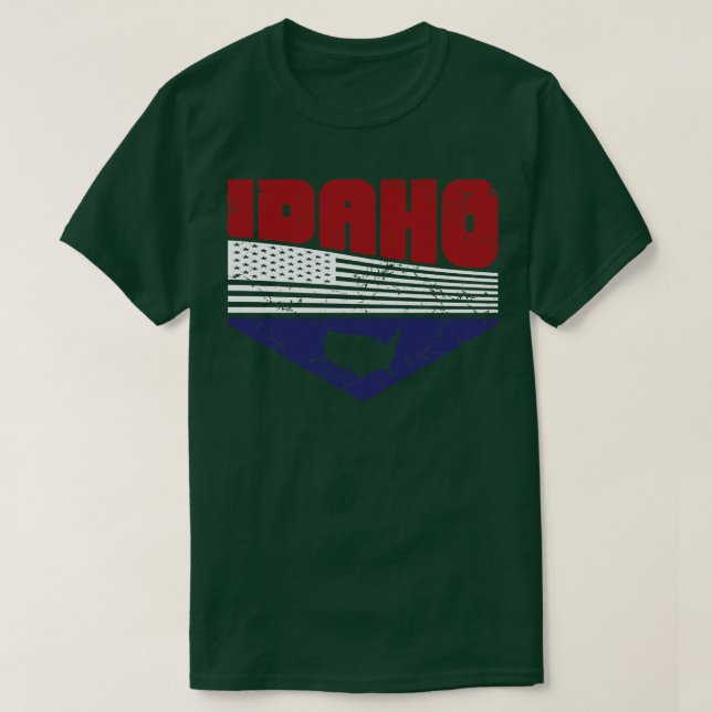 Retro Vintag Idaho USA TShirt (Design vorne)